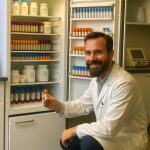 A lab refrigerator